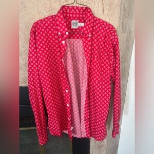 CINCH BOYS RED DIAMOND BUTTON DOWN SHIRT